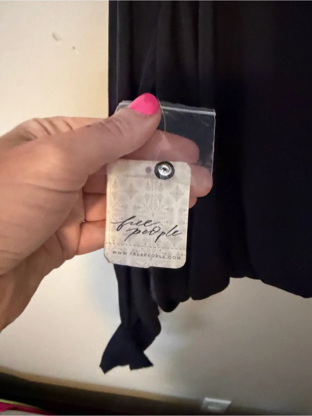Free People Jenna Off-Shoulder Draped Long-Sleeve Top NEW